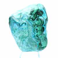 Polished chrysocolla from Congo decoration