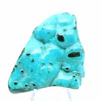 Polished chrysocolla decorative stone