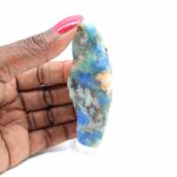 Tranche polie d’Azurite Malachite minéral brut de qualité