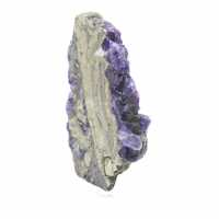 Tranche en pierre de Fluorite Pyrite polie