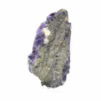 Tranche en pierre de Fluorite Pyrite polie