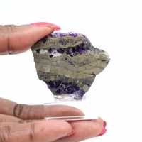 Tranche de Fluorite et Pyrite pour collection minérale