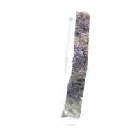 Tranche en pierre de Fluorite Pyrite polie