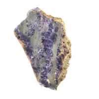Fluoriet pyriet plak voor mineralenverzameling