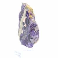 Tranche en pierre de Fluorite Pyrite polie