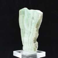 Tranche polie d’Aragonite verte minéral brut de qualité