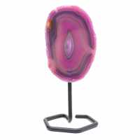 Agate teintée de rose