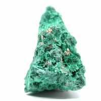 Pedra de malaquita fibrosa bruta