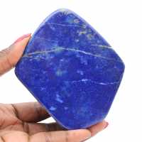 Bloc décoratif lapis-lazuli poli origine Afghanistan