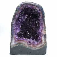 Grande géode d’améthyste du Brésil pour décoration intérieure et collection