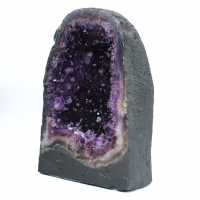 Grande géode d’améthyste du Brésil pour décoration intérieure et collection