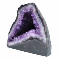 Géode d’améthyste du Brésil avec cristaux violets pour collectionneur 
