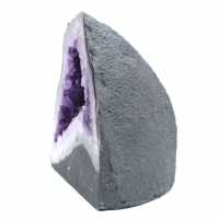 Géode d’améthyste du Brésil avec cristaux violets pour collectionneur 