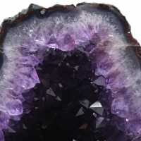 Géode d’améthyste du Brésil avec cristaux violets pour collectionneur 