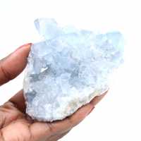 Géode célestite bleue Madagascar formation naturelle