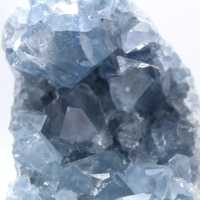 Blauwe celestiet mineraal geode Madagaskar