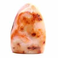 Cornaline Polie de Madagascar - Spécimen Pierre Naturelle pour Décoration et Science