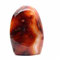 Cornaline Polie Ornement Moyen - Minéral Authentique Madagascar pour Intérieur