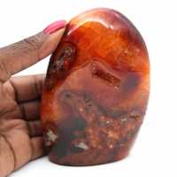 Cornaline Polie Ornement Moyen - Minéral Authentique Madagascar pour Intérieur