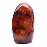 Cornaline Polie Petit Spécimen - Minéral Authentique Madagascar pour Collection et Déco