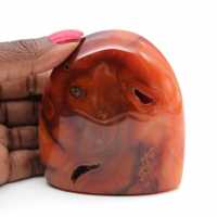 Petit Spécimen Cornaline Polie - Ornement Minéral Authentique de Madagascar