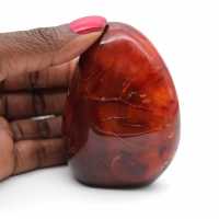 Cornaline Polie Micro Spécimen - Pierre Naturelle Décorative (Madagascar)