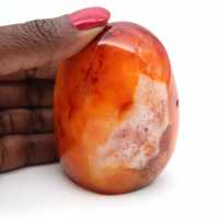 Cornaline Polie Miniature - Ornement Pierre Naturelle de Collection (Madagascar)