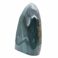 Großer Dekostein Polierter grüner Jaspis, Mineral Madagaskar
