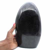 Spécimen de Tourmaline polie, grand ornement minéral, Madagascar