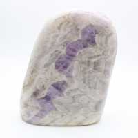 Polierter Amethyst, massives Mineralornament, Exemplar, Madagaskar