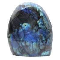 Labradorite polie, pierre naturelle de collection, grand format, Madagascar