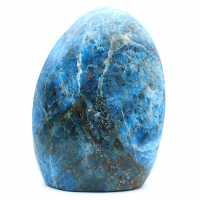 Grande Apatite polie, spécimen décoratif, pierre naturelle de Madagascar