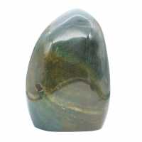Spécimen Jaspe verte polie, grande pierre décorative, Madagascar