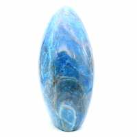 Apatite polie, grande pierre naturelle pour décoration, Madagascar