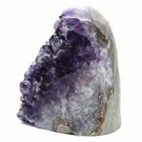 Purple amethyst geode