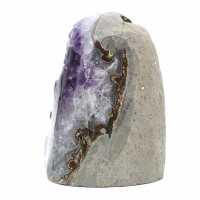Purple amethyst geode