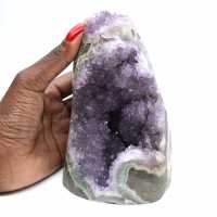 Amethyst geode Brazil, reduced size