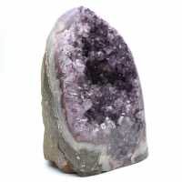 Miniature amethyst geode, desk