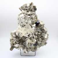 Mica et tourmaline sur quartz blanc d’Afghanistan