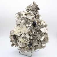 Mica et tourmaline sur quartz blanc d’Afghanistan