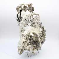 Mica et tourmaline sur quartz blanc d’Afghanistan