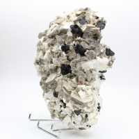 Grand mica avec tourmaline sur quartz afghan