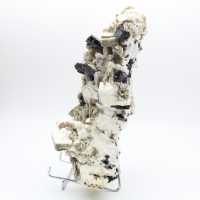 Grand mica avec tourmaline sur quartz afghan