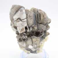 Mica et tourmaline noire sur quartz, Afghanistan