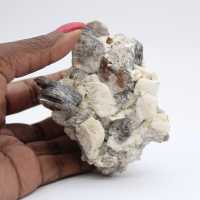 Quartz blanc avec mica afghan naturel