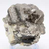 Mica et tourmaline sur quartz brut afghan