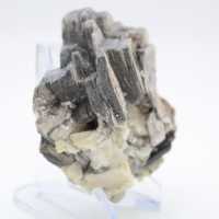 Mica et tourmaline sur quartz brut afghan