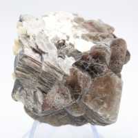 Mica et tourmaline sur quartz brut afghan