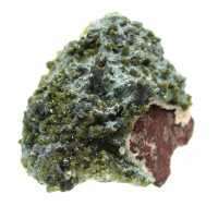 Imilchil-Epidot-Kristalle auf klarer Matrix