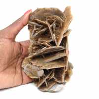 Cristales de barita marrón de Marruecos